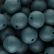 DQ Abalorios acrílicos 18 mm Azul petróleo