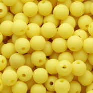 DQ Abalorios acrílicos 10 mm Amarillo sol