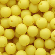 DQ Abalorios acrílicos 12 mm Amarillo sol