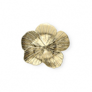 Colgantes llamativos flor Dorado