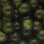 Abalorios de vidrio 12 mm Verde militar