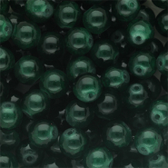 Abalorios de vidrio 8 mm Verde oscuro