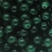 Abalorios de vidrio 10 mm Verde oscuro