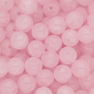 Abalorios de vidrio 8 mm Rosa claro