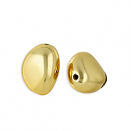 Abalorios acr&iacute;lico &oacute;valo Dorado