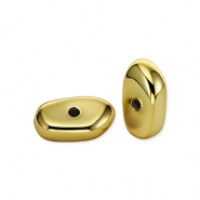 Abalorios acr&iacute;lico en forma de guijarro Dorado