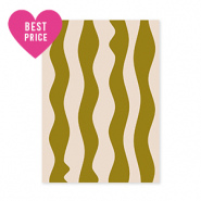 BY31&reg; Tarjetas para joyer&iacute;a olas Verde oliva-crema