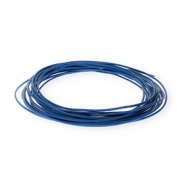 Cordón cuero DQ redondo 1,5mm Azul oscuro