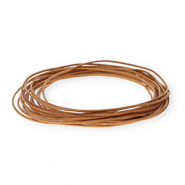 Cordón cuero DQ redondo 1,5mm Marrón claro