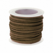 Ante sintético plano de 3mm Marrón oscuro