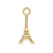Colgantes Acero Inox Torre Eiffel Dorado