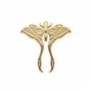 Colgantes Acero Inox mariposa Lunar Dorado