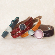 Cuero DQ auténtico y ante DQ Descubre toda la línea de pulseras Cuoio aquí