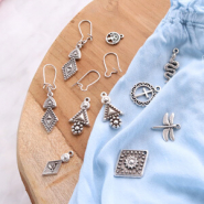 Set de inspiraciones Llaveros y bisutería con piezas metálicas DQ