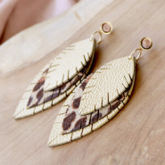 Set de inspiraciones Elaboración de pendientes/llaveros con Colgantes imitación cuero