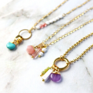 Set de inspiraciones Crear pendientes y collares con colgantes de piedra natural