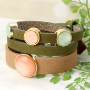 Set de inspiraciones Crear fácilmente preciosas pulseras de cuero Cuoio