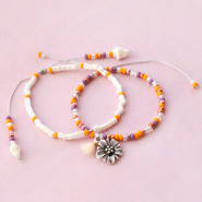 Set de inspiraciones Pendientes y pulseras con los populares abalorios Miyuki