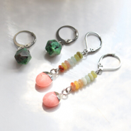 Set de inspiraciones Así se hacen los pendientes más bonitos con los singulares colgantes de piedra natural