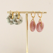 Set de inspiraciones  Los pendientes y pulseras más bonitas las creas con los colgantes de piedra natural disco