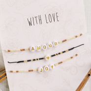 Set de inspiraciones Trendy alert: Pulseras Trendy Miyuki y abalorios de letras