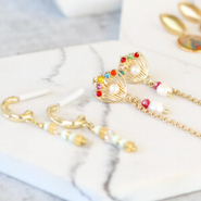 Set de inspiraciones Preciosos pendientes metálicos DQ y Acero Inox más bonitos DIY