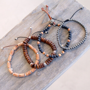 Set de inspiraciones Crea tus propias pulseras muy guay con abalorios de madera