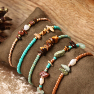 Set de inspiraciones Crea bisutería con los abalorios chips de piedra natural