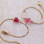 Set de inspiraciones Elegantes pulseras con abalorios faceteados fashion