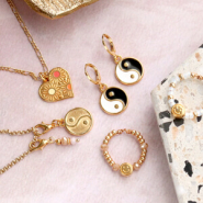 Set de inspiraciones Ideas de joyas elegantes con colgantes metálicos DQ