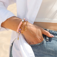 Set de inspiraciones Joyería de tendencia con abalorios acrílicos rondelles