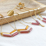 Set de inspiraciones Ideas para joyería elegante con abalorios de cristal tubo