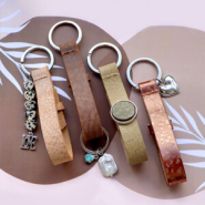 Set de inspiraciones Ideas creativas de joyería con la nueva serie de llaveros de cuero Cuoio