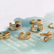 Set de inspiraciones Inspiración en joyería con anillos de acero inoxidable