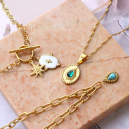 Set de inspiraciones Ideas para diseñar joyería con colgantes de acero inoxidable