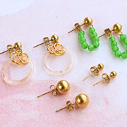 Set de inspiraciones Diseño de pendientes de moda con pendientes base de acero inoxidable