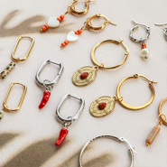 Set de inspiraciones Ponte creativa con los pendientes criolla de acero inoxidable