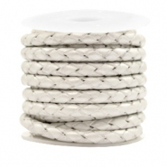 Cuero DQ auténtico y ante DQ Cuero DQ trenzado redondo