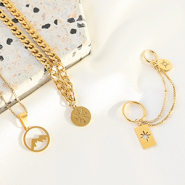 Set de inspiraciones Preciosa joyería con colgantes de acero inoxidable