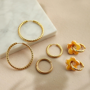 Set de inspiraciones Mezcla y combina con pendientes criolla de acero inoxidable y pendientes con cadena de acero inoxidable