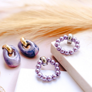 Set de inspiraciones Ponte creativa con los pendientes en metal TQ de latón 