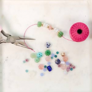 Set de inspiraciones Momento de inspiración con abalorios en piedra natural flor