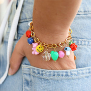 Nuevo  Abalorios acrílicos en forma de dados y corazones