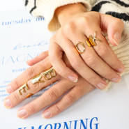 Nuevo  Musthave: Anillos de acero inoxidable de moda