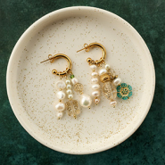 Nuevo  Nuevos abalorios acrílicos con detalles dorados