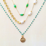 Set de inspiraciones Diseña collares y pendientes con jasseron de acero inoxidable en colores