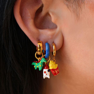 Nuevo  ¡Woow! Colgantes metálicos con esmalte