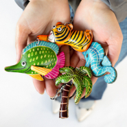 Set de inspiraciones Momento de inspiración con monederos y llaveros de cuero