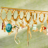 Set de inspiraciones Pulseras de abalorios y pendientes con colgantes veraniegos 