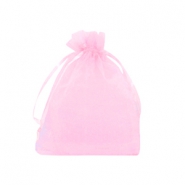 Bolso de organza 9x12cm rosa